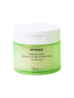 omitted. Tónico Facial|Fresh Lime Dewy & Pore Purifying Toner Pad