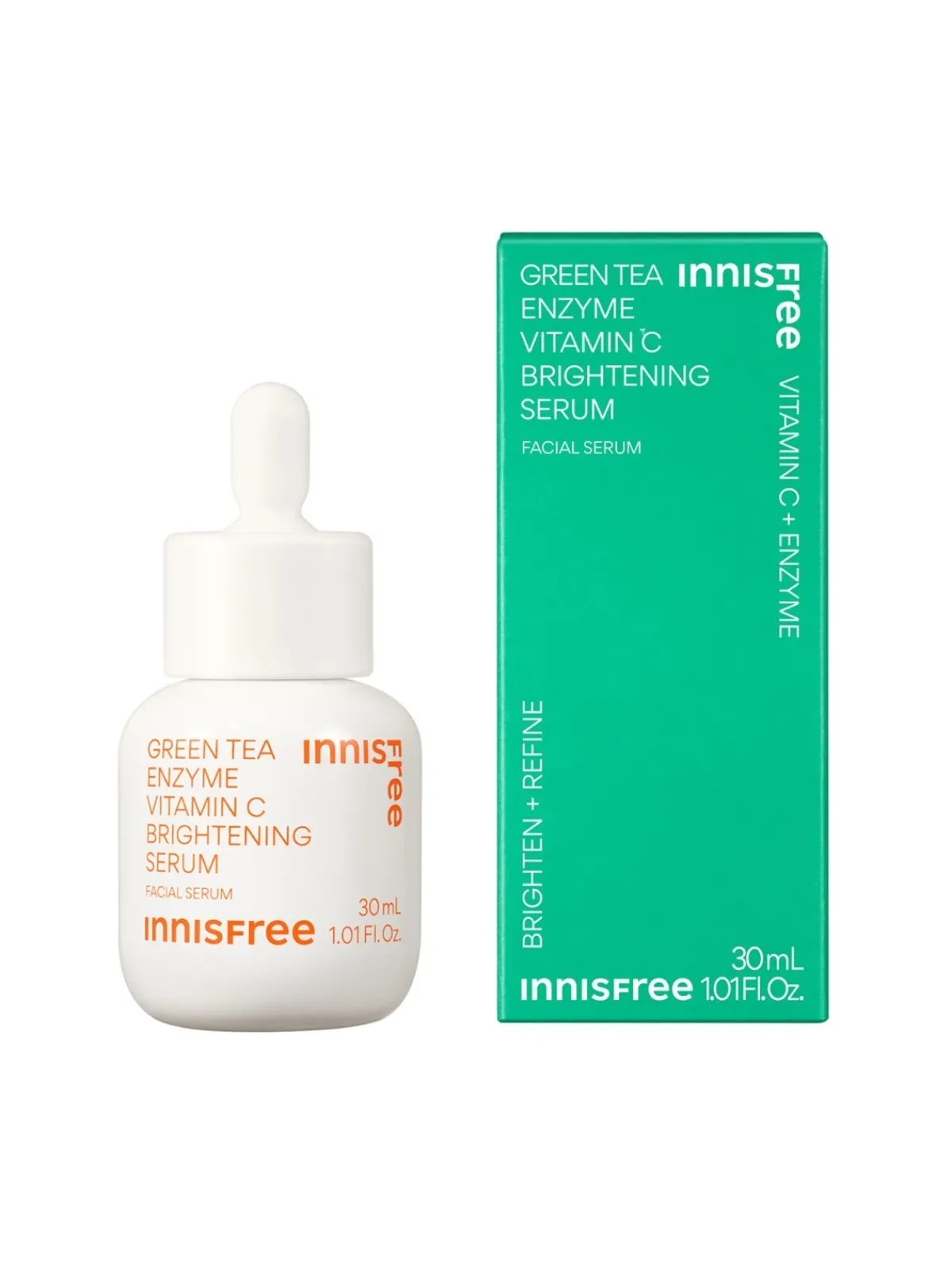innisfree Vitamina C|Sérum Facial|Green Tea Enzyme Vitamin C Brightening Serum