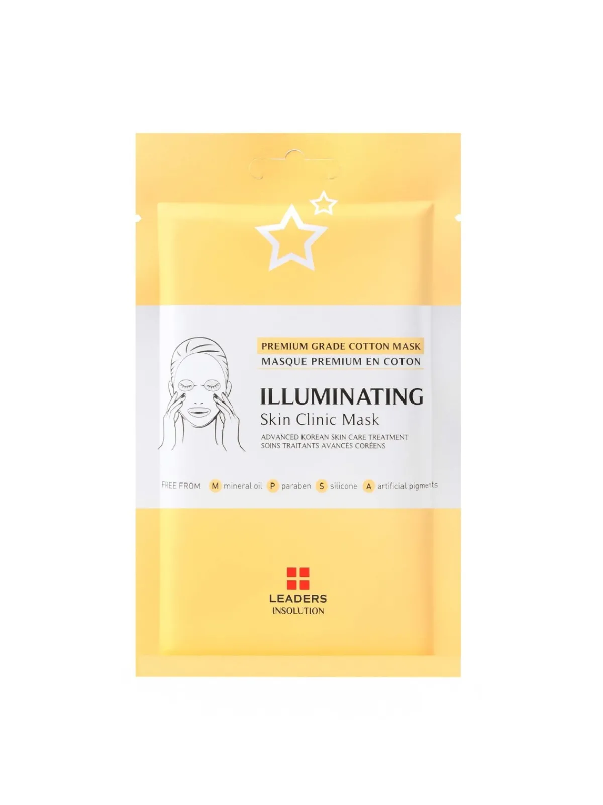 Leaders Vitamina C|Mascarilla Facial|Illuminating Skin Clinic Mask