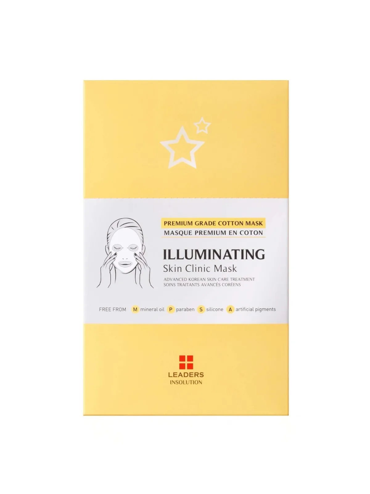 Leaders Vitamina C|Mascarilla Facial|Illuminating Skin Clinic Mask