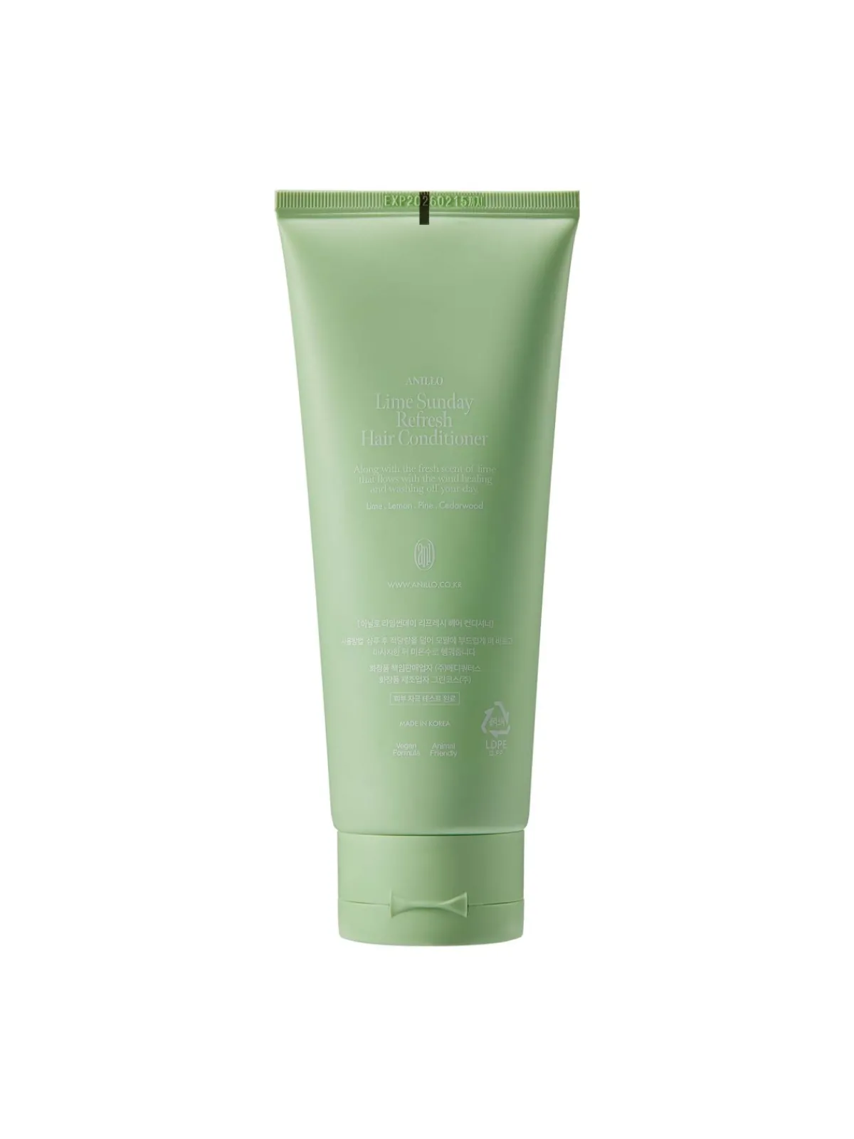 Anillo Rutina Capilar Coreana|Acondicionador|Lime Sunday Refresh Hair Conditioner