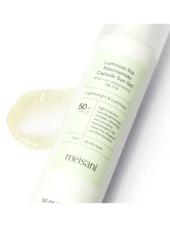 Meisani Niacinamida|Protector Solar Facial|Luminosi-Tea Niacinamide Capsule Sun Gel SPF50