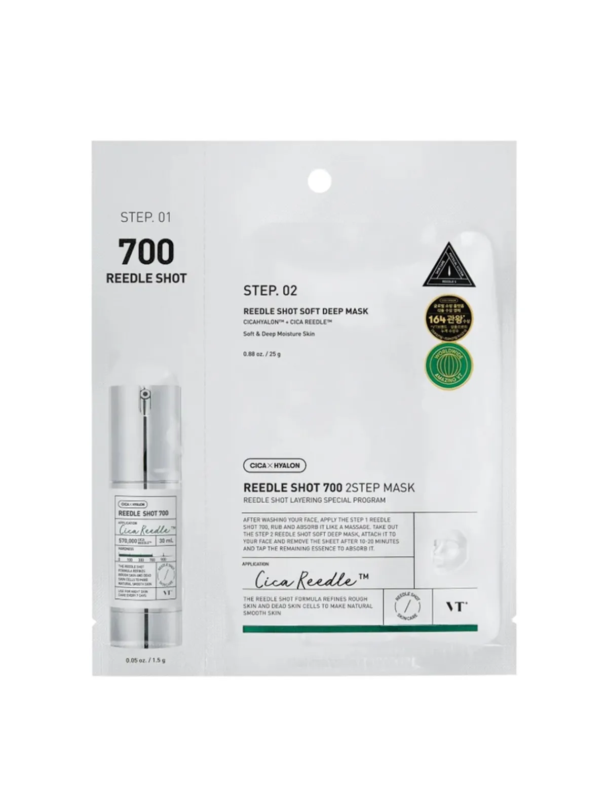 VT Cosmetics Mascarilla Facial|Rutina De Día|VT Reedle Shot 700 2-Step Mask